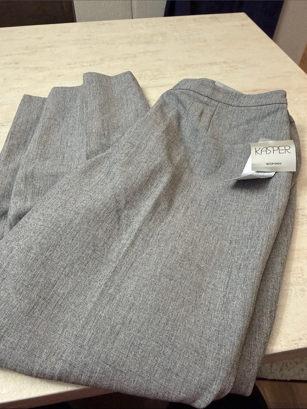 Kasper Gray Straight Leg Women's Dress Pants